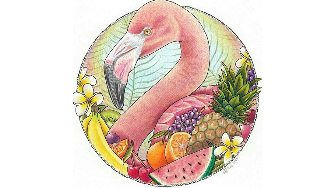 Rose Skelton flamingo