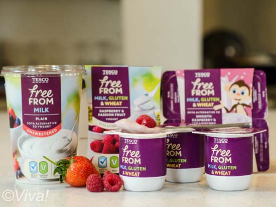 Tesco vegan yogurts