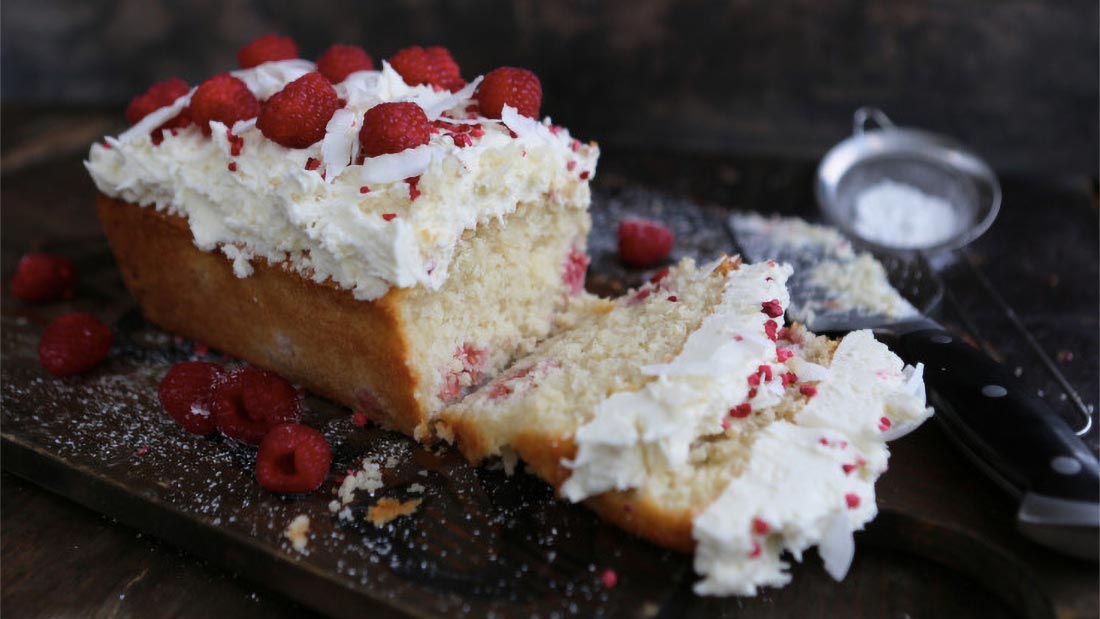 Coconut and Raspberry Cake