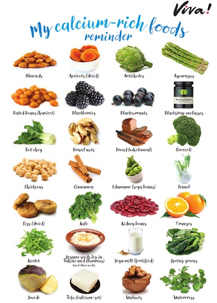 Calcium rich foods