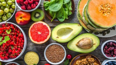 variety of foods on table