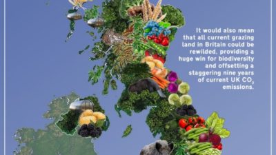 Revisioning Britain Map For Vegan Britain