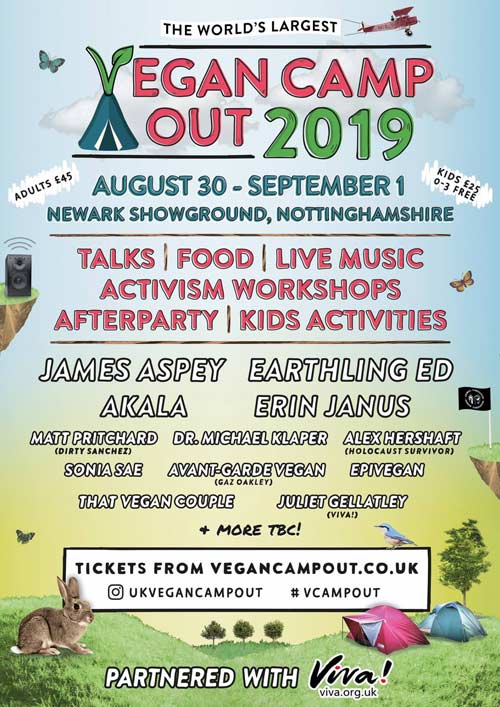 Vegan Camp Out Flyer