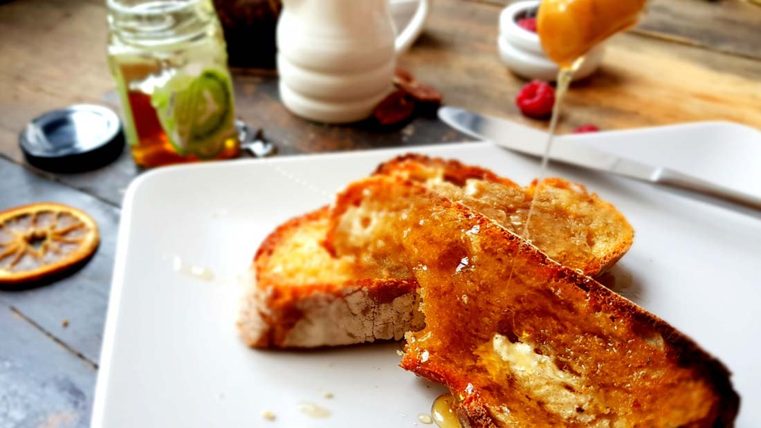 Toast and honey