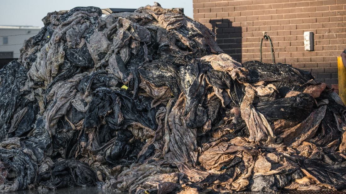 Pile of animal skins