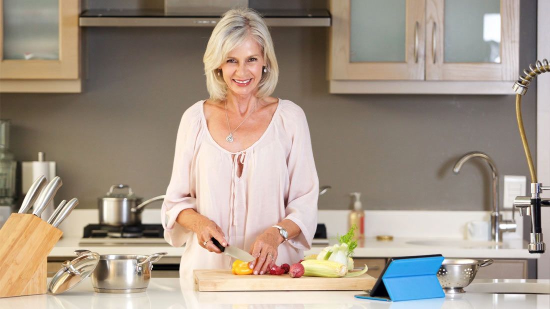 woman cooking