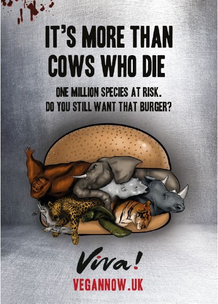 Wildlife burger poster