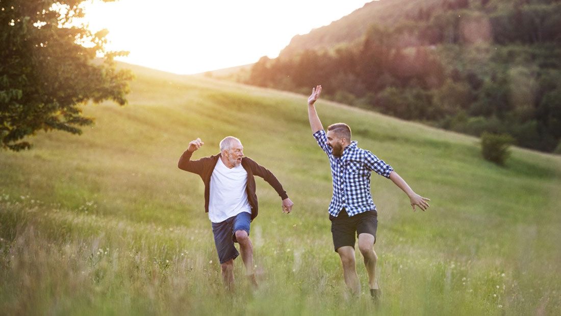 men running