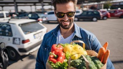 healthy vegan man