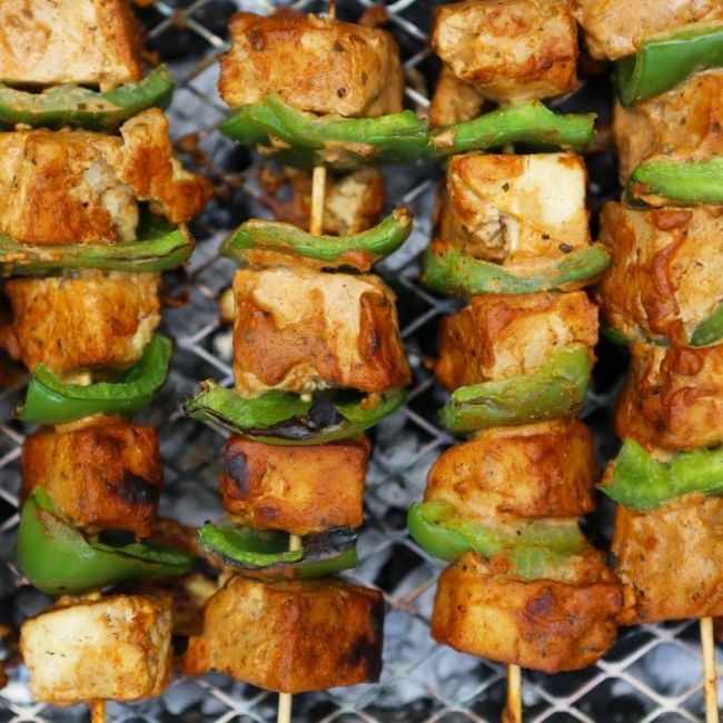 vrc Tofu Tikka Kebabs